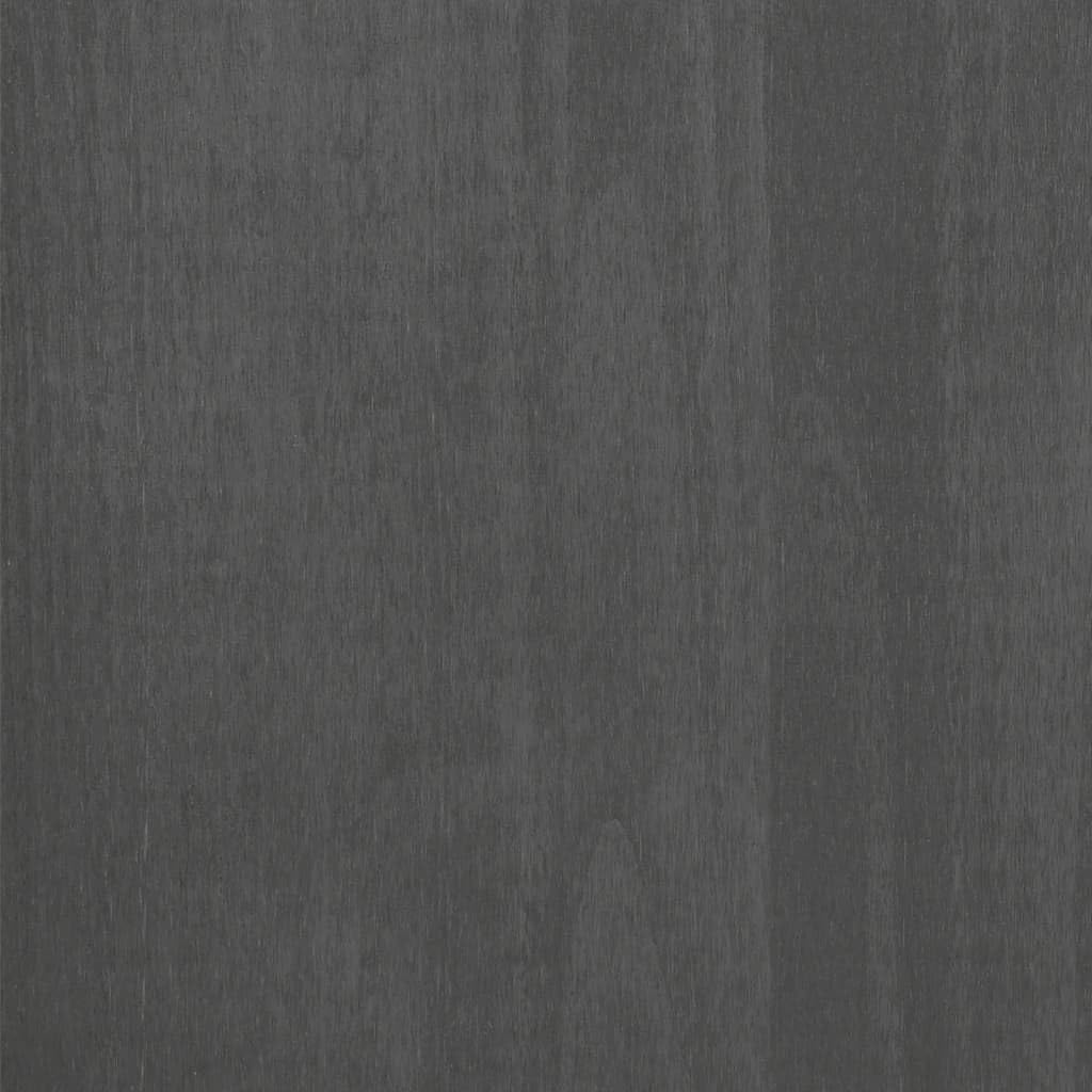 Dark Grey Solid Pine Wood Sideboard with 3 Drawers, MDF Medium Buffet Cabinet for Dining Room and Living Room Storage, Modern Traditional Design, Durable Furniture