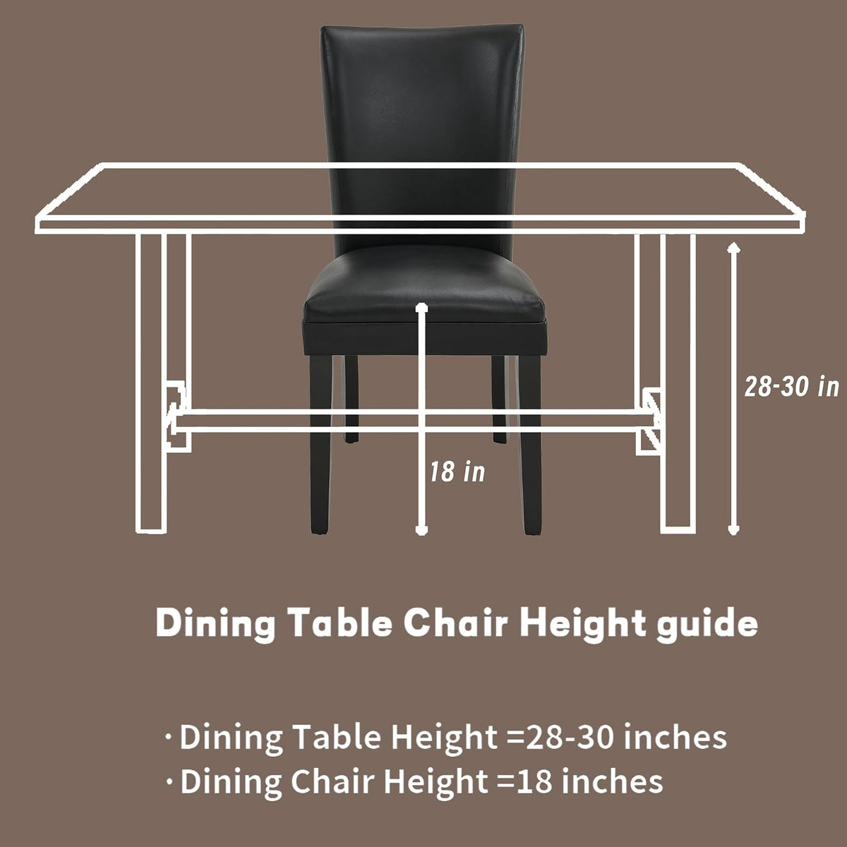 Parsons Dinning Chairs Set of 4 with Solid Wood Legs, Faux Leather Kitchen Accent Side Chairs with Upholstered Seat, 38.6"H x 25.4"L x 19.3"W, Holds Up to 300 Lbs,Easy Assembly Dark Blue CY1331BL