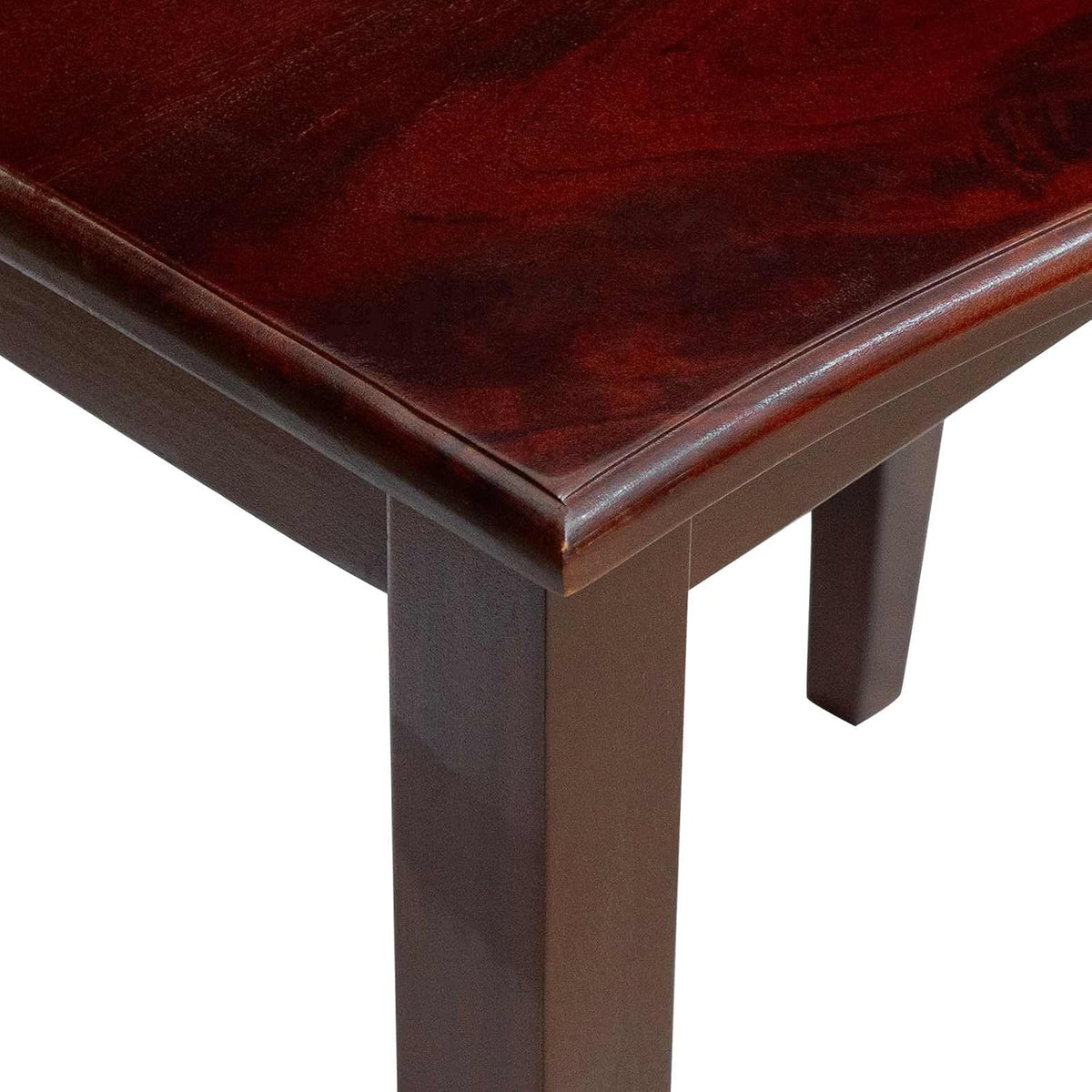 Nesting Side Tables 3 pcs Brown Solid Mahogany Wood | Space Saving Design, No Assembly Required, Easy Clean Surface, for Living Room or Bedroom