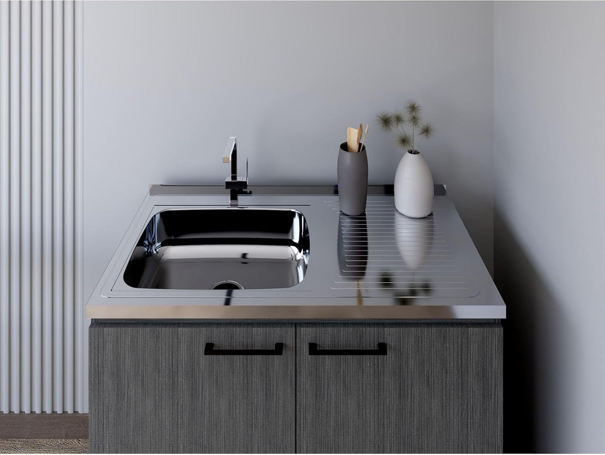 Utility Sink Cabinet Burwood, Kitchen, Smokey Oak