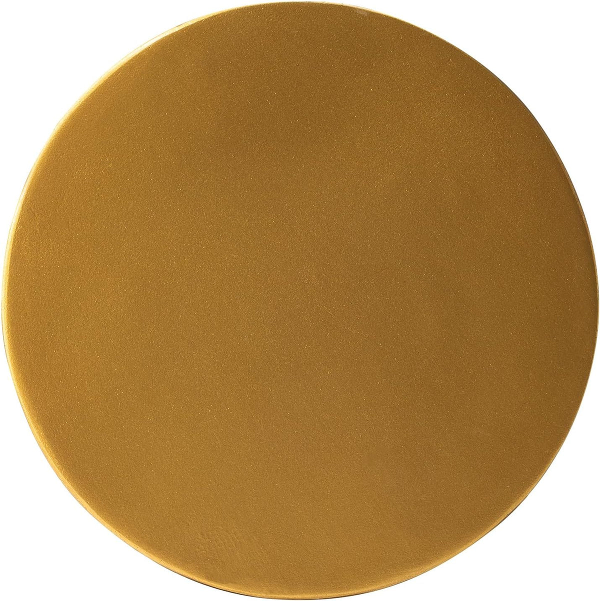 Glitzhome Gold Floating Disks Side Table & Accent Stool - 18" H Modern Antique End Table, Durable MGO Fiberglass Desk for Living Room, Holds 220 lbs, Multi-Functional & Easy to Clean