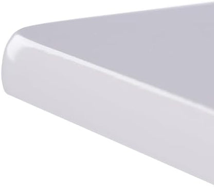 Winsome Alex Set of 2 Foldable Snack Tables, White | Easy to Store Small Portable Fold Up Table Set for Kitchen, Living Room TV Dining, Crafts, Puzzles, Work From Home