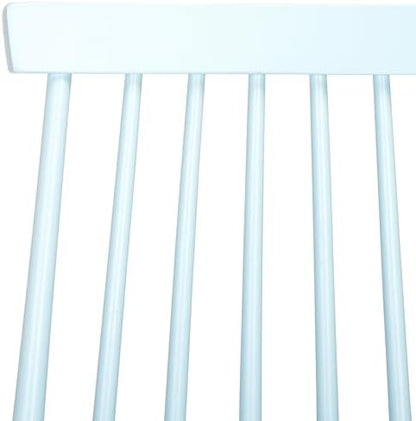 SAFAVIEH Furniture - Burris Side Chair Set of 2 - Pale Blue - Solid Wood - Modern Clean-Line Design - Ideal for Dining Room, Kitchen, Living Room, 17.7" Seat Height (AMH8511G-SET2)