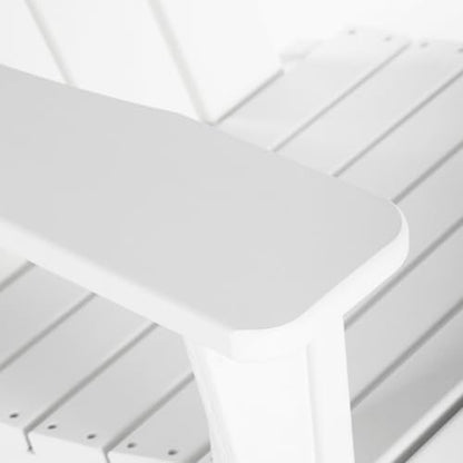 HDPE Laguna Outdoor Rocking Poly Adirondack Chair (Set of 2), White