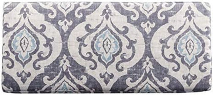 HomePop 36" Storage Ottoman Bench with Hinged Lid - Slate Damask