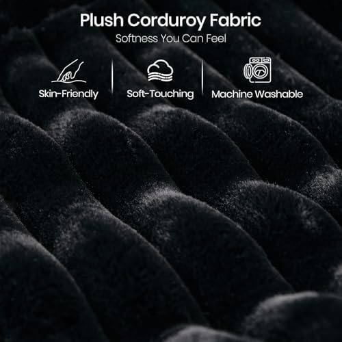 Belffin Oversized Sofa Bed Modular Sectional Sleeper Sofa with Pull Out Bed L Shaped Couch with Storage Chaise Black Couch