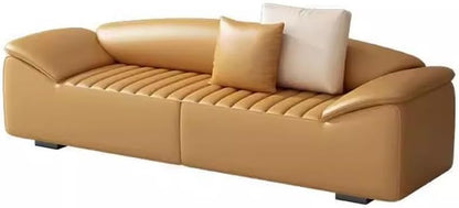 Modern Bed End Stool for Bedroom Living Room Bedside Long Bench Cloakroom Sofa Minimalist Couch Entryway(Orange,Medium)