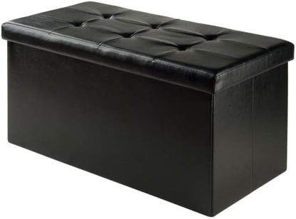Ashford Ottoman with Storage Faux Leather