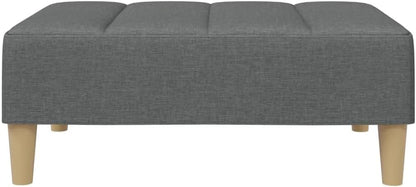 Modern Fabric Footstool with Plywood Frame, 30.3x21.7x12.2 Inches, Sturdy Footrest for Sofa or Recliner, Cozy and Stable Design for Living Room