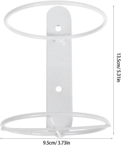 Wall-Mounted Wine Rack Single Bottle Holder Metal Wine Bottle Stand with Screws White for Kitchen Dining Bar