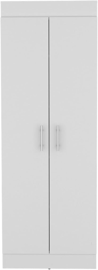 Nepal Pantry Cabinet, Space-Efficient 2-Door Design with Multiple Shelves