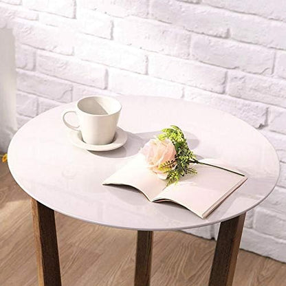 Telephone Table, Round Sofa Side End Tables Coffee Table/Nightstand,Plant/Telephone/Vase Holder for Living Room Bedroom Small Space(