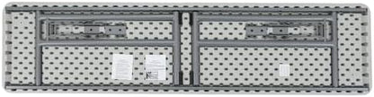 OEF Furnishings OEFBT-SEM1872 Commercial-Grade Premium Industrial Seminar Folding Table with Thick Blow-Molded Top and 16-Gauge Cantilever Steel Legs (Seminar, 18" × 72", Speckled Gray Top)