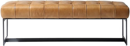 Moe's Home Collection Wyatt Leather Bench