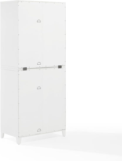 Maykoosh French Fabulous Roarke Kitchen Pantry Storage Cabinet - 15.75" D x 30" W x 70.63" H, Adjustable Shelf, Floor Mountable, Engineered Wood Finish