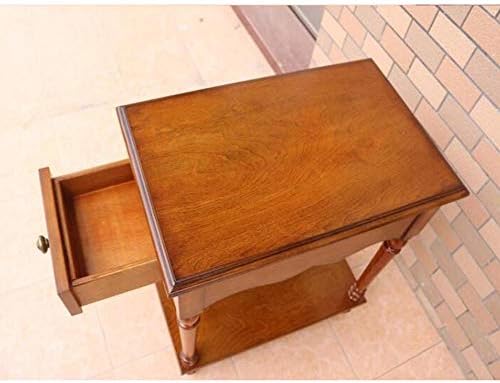 Telephone Table, European Style Sofa Side Table,Square Telephone Table,Living Room Side Cabinet,Nightstand with Drawer,End Table