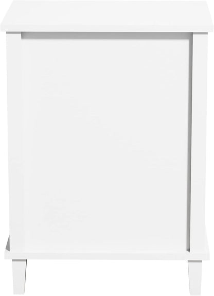 26.77''H Wooden Nightstand with One Drawer One Shelf, Pink ﻿,for Small Spaces