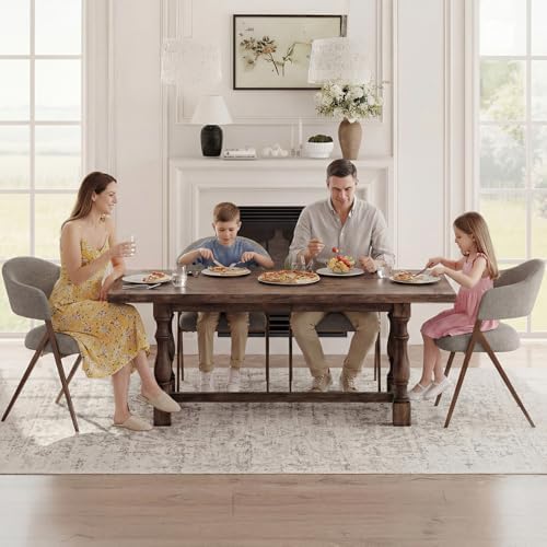 COLAMY Dining Chairs Set of 4, Mid Century Modern Dining Room Kitchen Dinner Chairs with Iron Legs, Open Back and Padded Seat, for Living Room/Bedroom/Restaurant/Cafe, Taupe