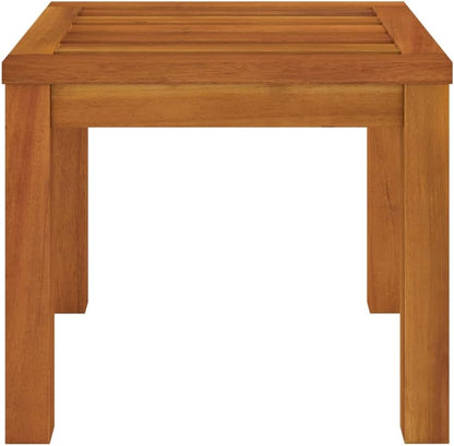 Patio Stools with Cushions 2 pcs 15.7"x15.7"x16.5" Solid Acacia Wood