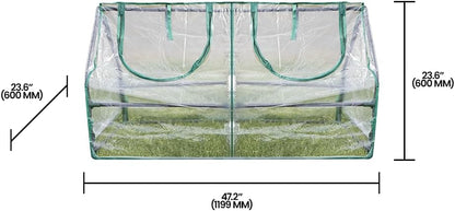 Zenport SH3212A Garden Cold Frame Greenhouse Cloche - 3 Pack