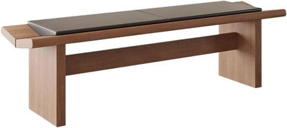 Modern Wooden Long Shoe-Changing Bench for Bedroom Dressing Room Leather Bed end Upholstered Entryway(XL)