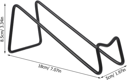 PRETYZOOM Wine Bottle Holder for Table Single Wine Shelf Iron Bottle Shelf with Geometric Design Countertop Rack for Kitchen Bar Display and Organization 7.08 X 3.34 X 1.96 in