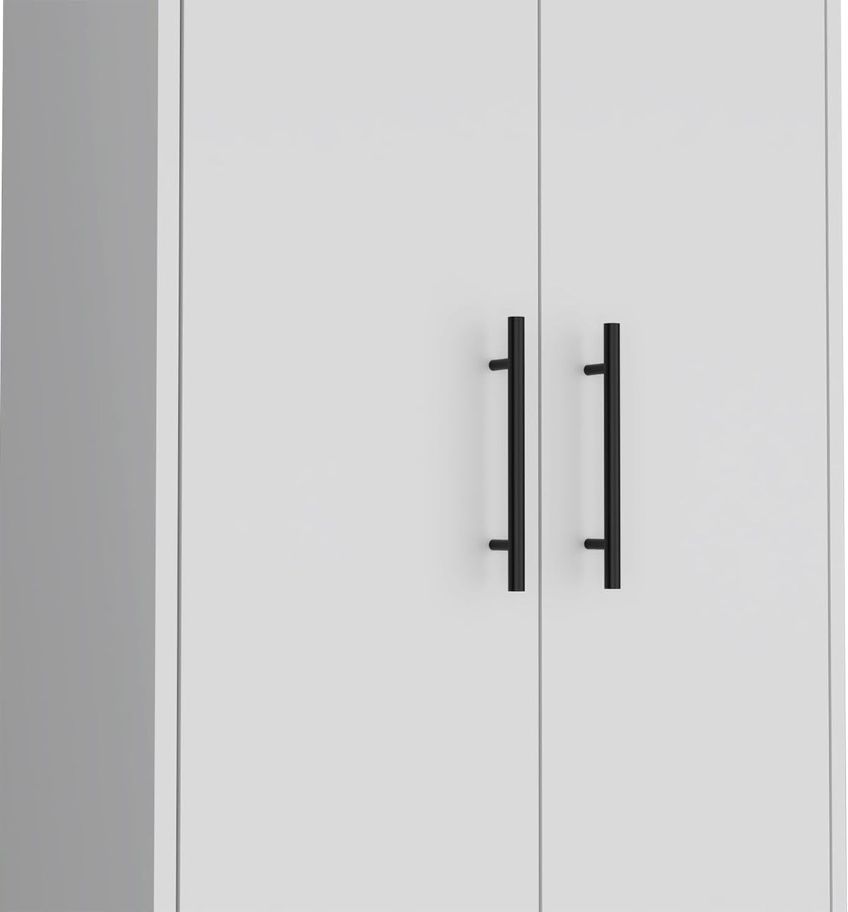 Spacious White Tall Pantry Cabinet with 5 Shelves - Kitchen Cupboard Organizer Storage
