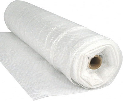 Farm Plastic Supply - Dura Skrim String Reinforced Clear Plastic Sheeting - 10 Mil - (24' x 45') - UV-Rated Extra Heavy Duty Poly Film Tear Resistant, Vapor Barrier Polyethylene Roll for Construction