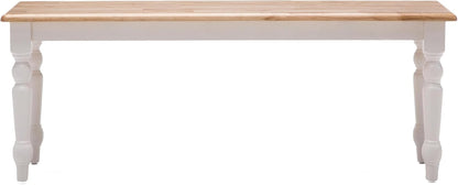 Boraam Windsor Farmhouse Dining Bench - Cream/Natural