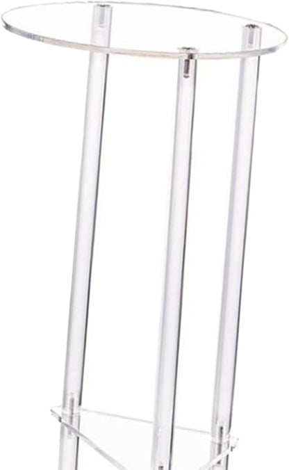 Clear Acrylic Side Table, NightStand, Modern Small Drink Side Table Furniture for Home Bedroom Bedside Living Room Hallway