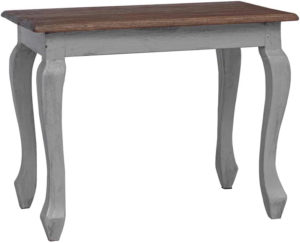 Nesting Table Set 3 Pieces Solid Mahogany Wood | Handmade Vintage Style, Antique Look, Space Saving, Unique Color Variation