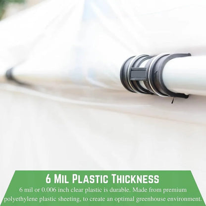 Farm Plastic Supply 4 Year Clear 6 mil Greenhouse Plastic Sheeting - Clear Polyethylene Plastic Sheeting (16' x 40')