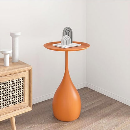 Boho Side Table End Coffee Tables, Unique Aesthetics Minimalist Accent Tables, Multifunction Round Metal Side Tables for Living Room Bedroom Sofa Balcony Couch Patio Yard Garden Indoor & Outdoor