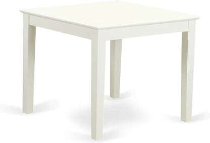 East West Furniture OXT-LWH-T Oxford Square Dining Room Table for Small Spaces, 36x36 Inch, Linen White