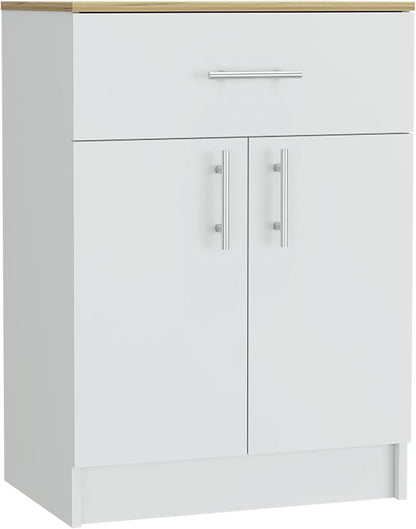 Oxford Pantry Cabinet, Kitchen Storage Solution for Utensils, Food & Dishes - Wall Storage, Adjustable Shelves, Compact Design