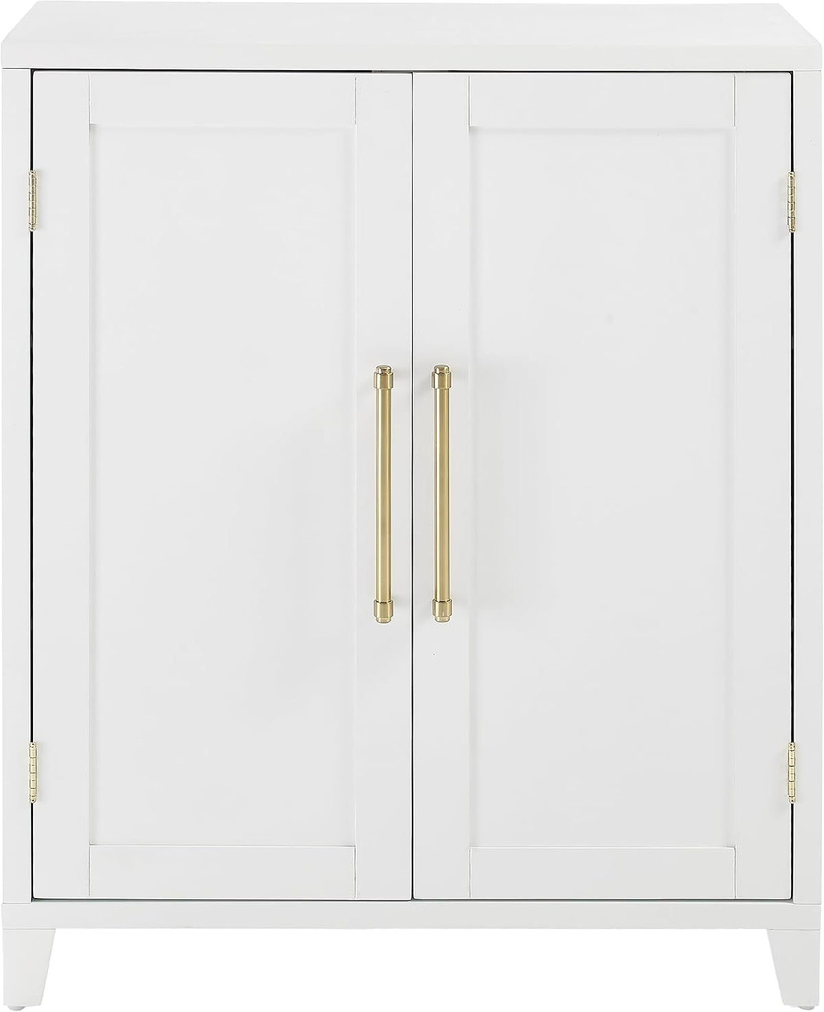 Crosley Furniture Roarke Stackable Kitchen Pantry Storage Cabinet with Doors and Shelves, Accents Cabinets, White