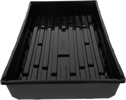 SUNPACK 10" x 20" Mega Plastic Seed Starting Tray, Black, 2.5" (Pack of 30) - No Drainage Holes, Ideal for Greenhouses or Indoor Gardening - Made of Thick, Strong Plastic