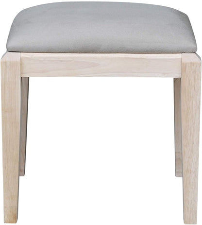 International Concepts Unfinished Vanity Bench, Unfinished