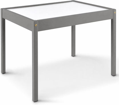 3-Piece Dry Erase Activity Table and Chair Set for Learning, Drawing & Creative Play