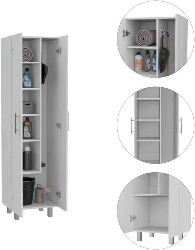 9-Shelf 2-Door Kitchen Set with Island and Pantry Cabinet | Includes 9 shelves and 2 doors for enhanced storage capacity