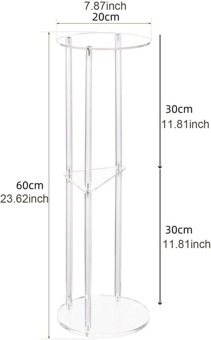 Clear Acrylic Side Table, NightStand, Modern Small Drink Side Table Furniture for Home Bedroom Bedside Living Room Hallway