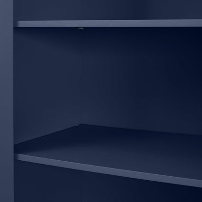 Crosley Furniture Savannah Tall Pantry Storage Cabinet with Shelves, Kitchen, Dining, or Laundry Room, Navy