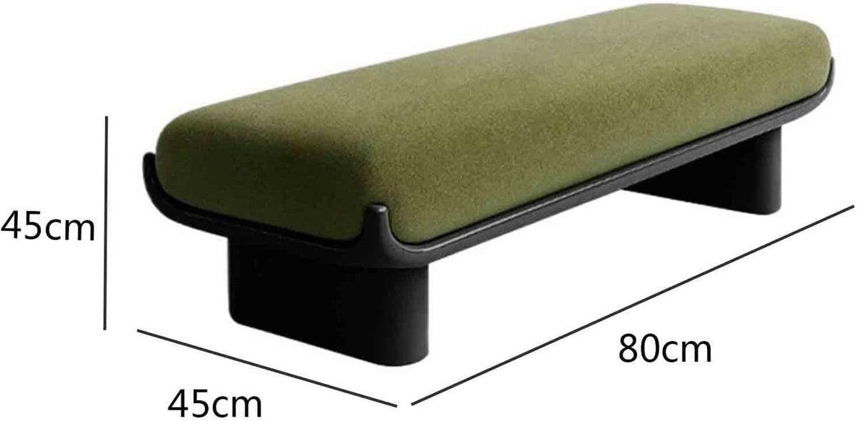 Modern Fabric Long Shoe Changing Bench for Walk-in Closet Living Room Home Use Bed end Entryway(XS)