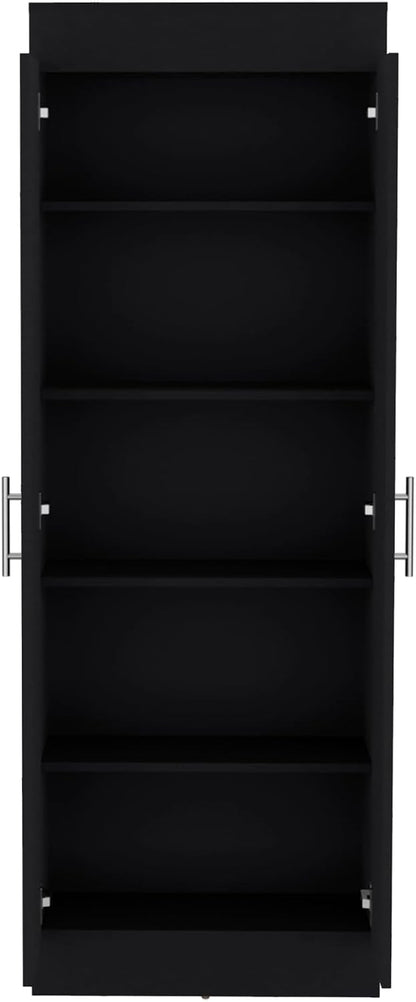 Pantry Cabinet Clinton, Kitchen, Black