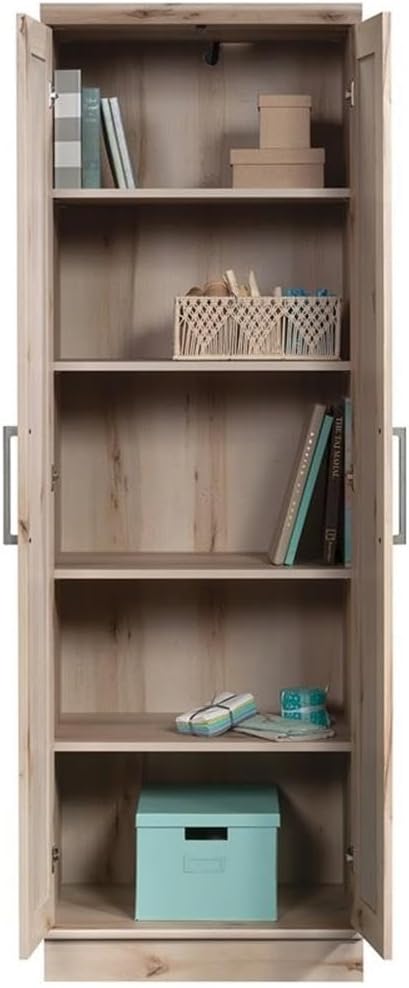 Sauder HomePlus Two Door Storage Cabinet/Pantry Cabinet, Pacific Maple Finish