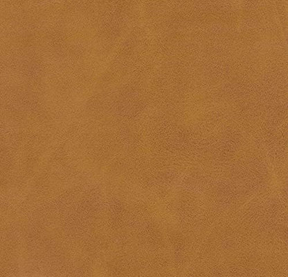 HomePop Channeled Metal Dining Chair - Caramel Brown Faux Leather (Single Pack)