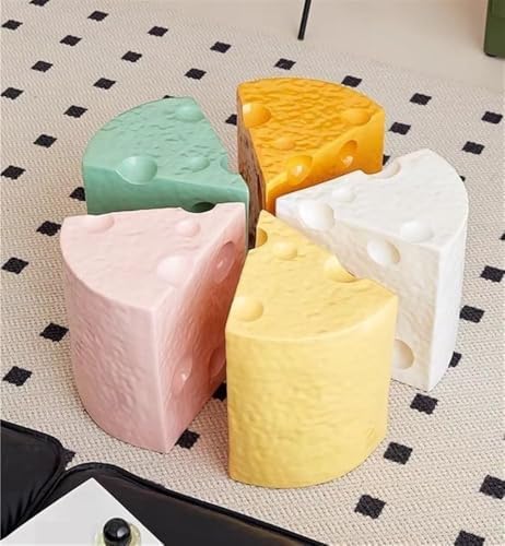 Chic Triangle Resin Side Table - Multifunctional Cheese Table & Nightstand, Stylish Sofa Stool for Living Room Decor, Versatile Home Furniture (Small, Modern)