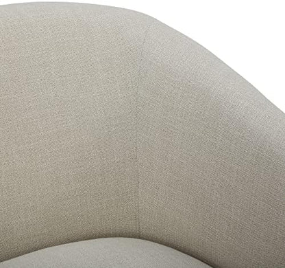CHITA Swivel Accent Chair Set of 2, FSC Wood Frame, Fully Assembled, Linen