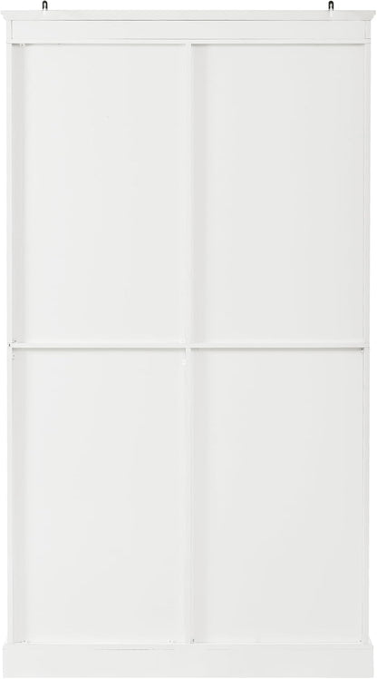Polibi Large 72" H x 40" W Kitchen Pantry Cabinet Freestanding Storage with Glass Doors, Adjustable Shelves & Drawers, Serving Trays for Coffee Bar or Dining Room, White