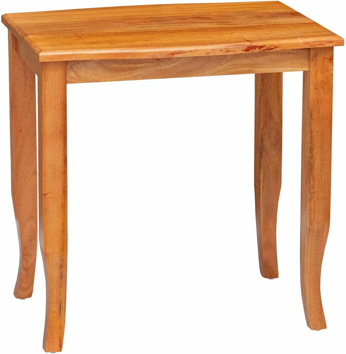 Nesting Side Tables 3 pcs Natural Solid Mahogany Wood | Space Saving Stackable Design, Unique Wood Grain, Versatile Accent for Living Room or Bedroom